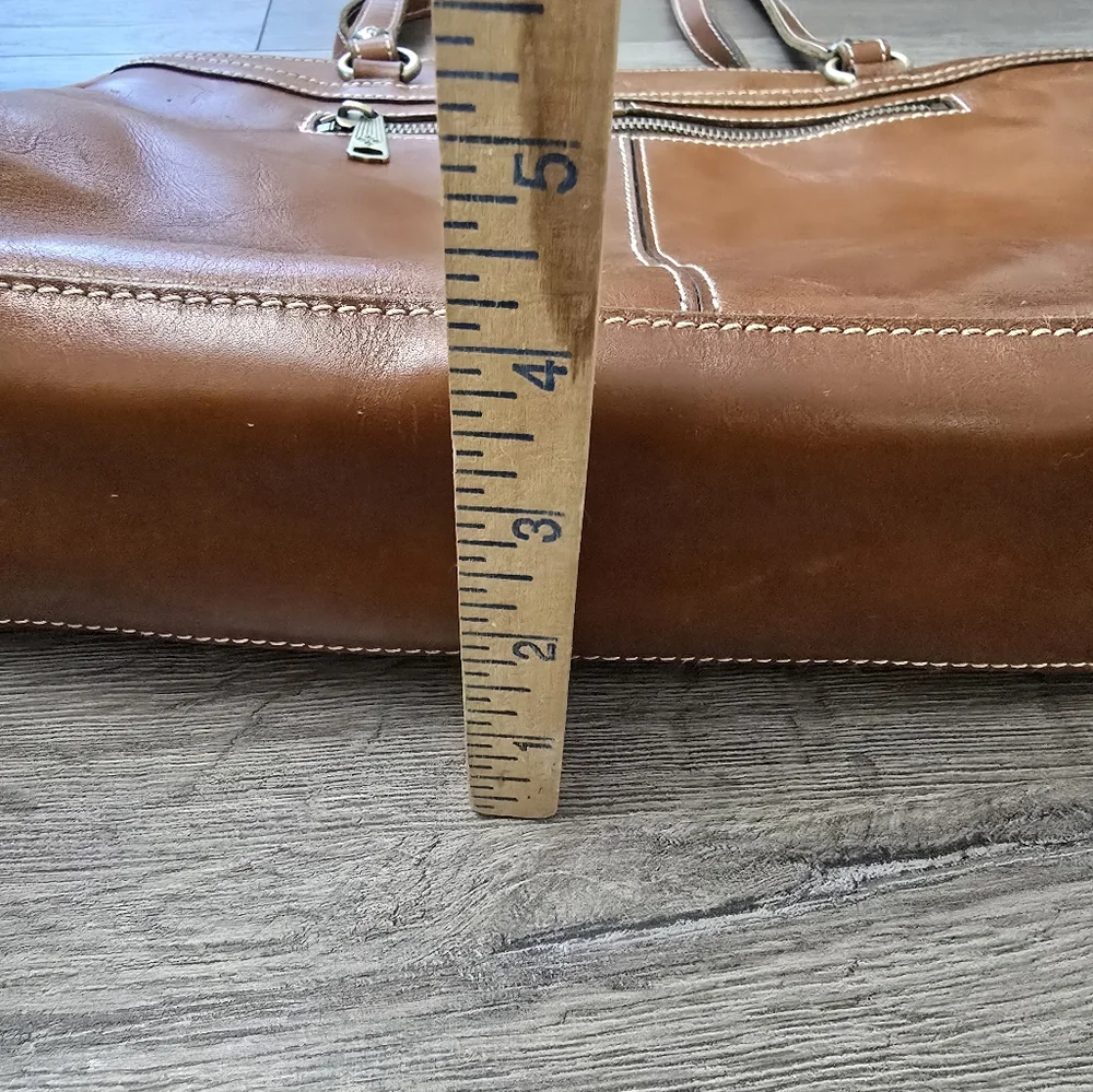 Patricia Nash Leather Shoulder Bag Brown Western  Boho - Picture 4 of 15